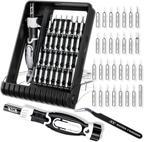 Juego de destornilladores pequeños 32 en 1, kit de herramientas de reparación profesional para teléfono, portátil, PC, cámara, consola de juegos,