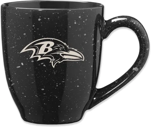 Miniatura 44 de Rico Industries - Taza de café de cerámica con grabado láser de color del equipo de fútbol de la NFL, 16 oz
