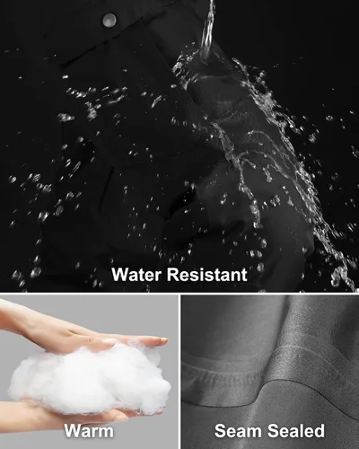 Miniatura 2 de 33,000ft Pantalones de nieve aislados para mujer, pantalones de esquí impermeables para snowboard con polainas para botas