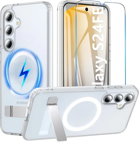 Miniatura 52 de Funda OWKEY Samsung Galaxy A13 5G, Funda Magnética para Teléfono con Soporte y Protector de Pantalla, Funda Protectora Antihuellas y a Prueba de A13