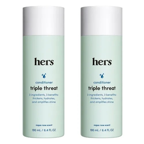 Miniatura 9 de Hers Triple Threat Conditioner – Fórmula de aminoácidos, aceite de argán y aceite de coco – Acondicionador hidratante para todo tipo de cabello