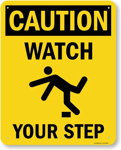 Miniatura 16 de Signo de seguridad SmartSign, leyenda "Caution: Watch Your Step", negro sobre amarillo, Negro y amarillo, 1