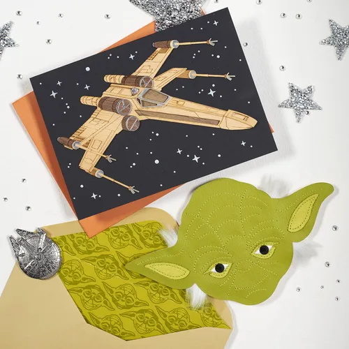 Miniatura 6 de Papyrus Surtido de tarjetas de cumpleaños de Star Wars, BB-8 y Yoda (3 unidades)