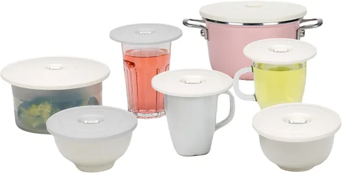 Miniatura 10 de SealVax® Juego de recipientes de café al vacío de 19 oz y 32 oz de vidrio de borosilicato Tapas herméticas, sellador al vacío eléctrico de parada