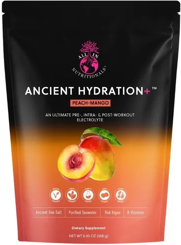 Ancient Hydration Plus - Electrolitos diseñados para apoyar el ayuno | Fórmula limpia a base de alimentos con agua de coco, minerales marinos y