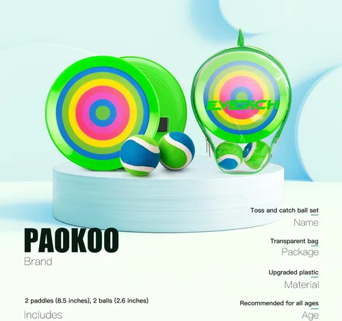 Miniatura 2 de Juego de pelota para lanzar y atrapar, juego de pelota pegajosa para niños, para verano, al aire libre, patio, playa, piscina, patio, regalo