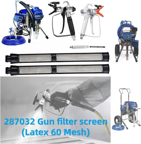 Miniatura 3 de 246385 246384 287032 Juego de filtros para Graco 390 395 490 495 495 595 3400 pulverizador 3 tipos de bomba de pulverización de filtro de paja