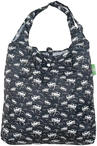 Miniatura 21 de ECO CHIC Bolsas plegables reutilizables para comestibles, bolsa de compras ligera, reciclada y reutilizable, bolsa plegable impermeable Gafas Gatos