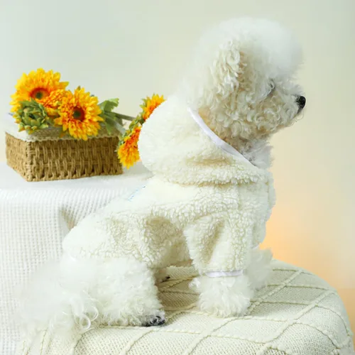 Miniatura 4 de Suéter de Navidad para perro con capucha para perro, chaquetas para gatos, ropa para perro, ropa para perro, cálido, suave, acogedor, abrigo