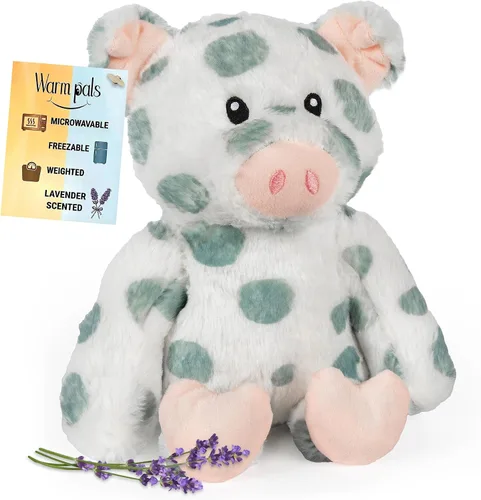 Warm Pals - Animal de peluche con peso y apto para microondas – Peluche térmico para mayor calidez, juguete lindo, suave y acogedor para adultos y