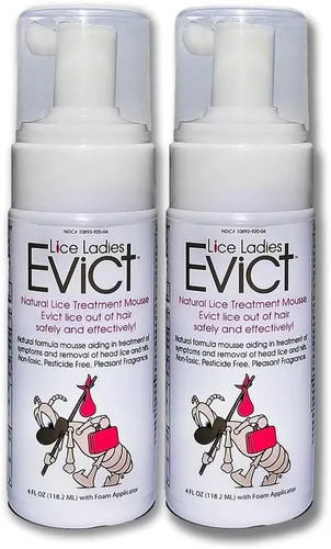 Miniatura 10 de EVICT - Tratamiento seguro todo en uno para piojos para niños Detiene piojos, huevos de piojos, súper piojos, liendres 100% natural y no tóxico