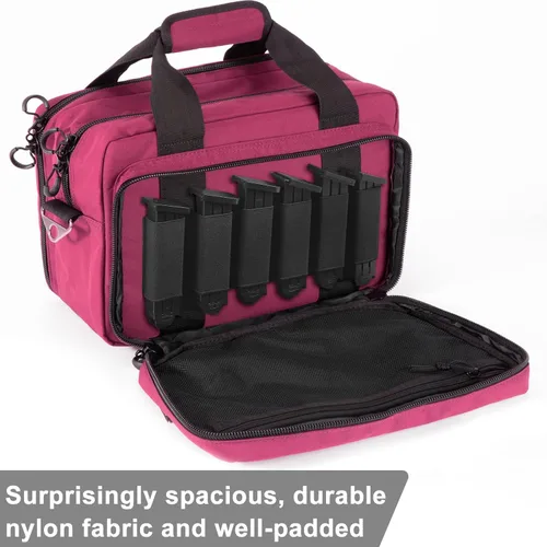 Miniatura 2 de PROFOCUS Bolsa de gama para pistolas y munición con cremalleras bloqueables Rosa