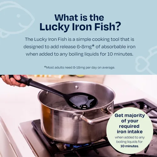 Miniatura 2 de The Original Lucky Iron Fish ®. An Iron Supplement Alternative to Reduce Deficiency. NO SIDE EFFECTS. Use once daily - 5 year supply included.