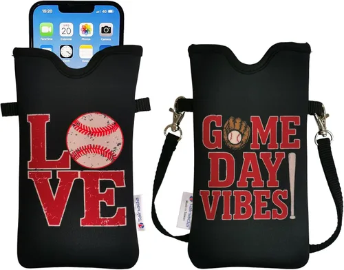 Miniatura 90 de Tainada Funda Estuche Bolsa de Neopreno para Teléfono para Hombres y Mujeres con Correa Cruzada/Cordón para el Cuello para iPhone 17/16/15 Pro Max