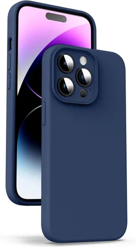 Miniatura 49 de Supdeal Funda de silicona líquida para iPhone 12 Pro Max, [protección de cámara] [antihuellas dactilares] [carga inalámbrica] Funda protectora de 4