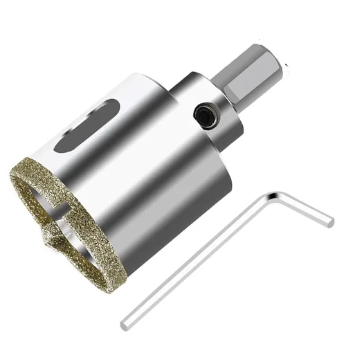 Miniatura 8 de ASNOMY Sierra perforadora de diamante de 2 pulgadas (1.969 in) con broca piloto, sierra de agujero recubierta de punta de diamante de 2 pulgadas