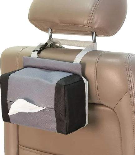 Miniatura 6 de FH Group E-Z Travel™ - Dispensador de pañuelos para servilletas, se adapta a la mayoría de automóviles, SUV, camiones y camionetas, color beige