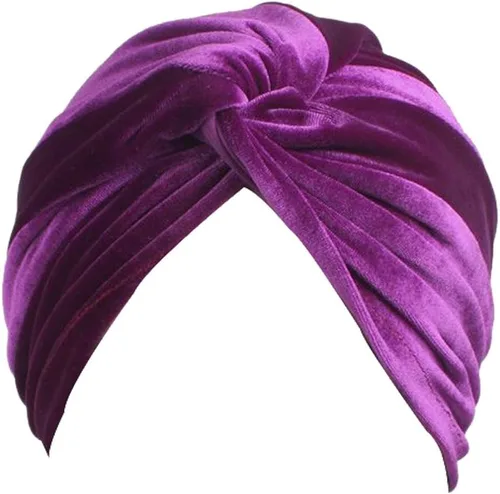 Miniatura 5 de DECOU Sombrero de gorra StrecthTurban con pliegues de color brillante