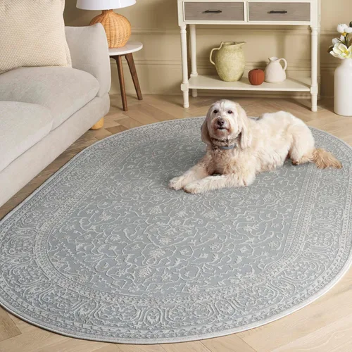Miniatura 101 de SAFAVIEH Alfombra 10x14 - Colección Reflection - Grande - Beige y Crema, Sin Desprendimiento y Fácil Limpieza, Ideal para Sala de Estar, Dormitorio