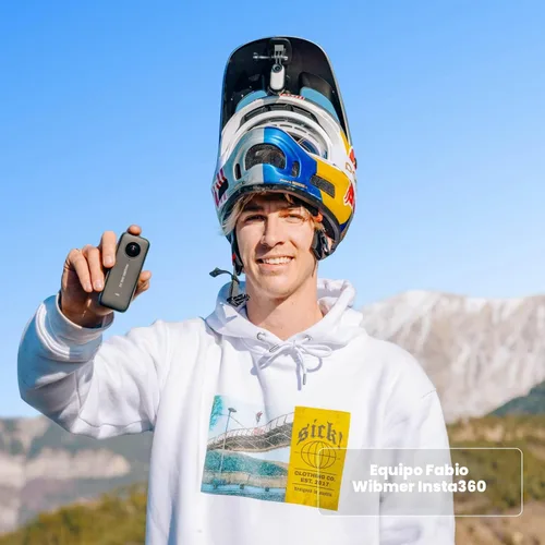 Miniatura 5 de Insta360 ONE X2 Cámara de acción impermeable de 360 grados, 5.7K 360, estabilización, pantalla táctil, edición AI, transmisión en vivo, cámara web