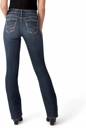 Miniatura 3 de Silver Jeans Co. Jeans ajustados de tiro medio Suki para mujer, Ind