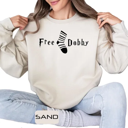 Miniatura 3 de Camisetas de Dobby gratis, regalo divertido para mujeres y hombres, calcetines gratis, camiseta gráfica, ropa casual de manga para verano, regalos