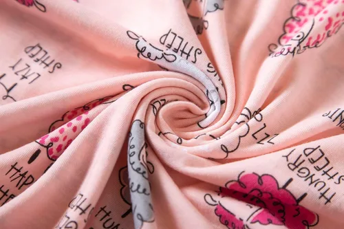 Miniatura 9 de Inadays Camisón de algodón para mujer, ropa de dormir de manga corta, camisón casual con estampado, vestido de dormir holgado y cómodo pijama