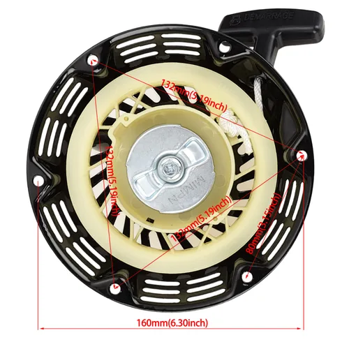 Miniatura 2 de FVRITO Conjunto de Arranque Manual Compatible con Motor de Retroceso Predator 212cc 196cc 6.5hp Coleman CT200U CT200U-EX BT200X Mini Bicicleta KT196