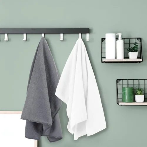 Miniatura 8 de JML Toallas de microfibra, juego de toallas de baño (6 unidades, 27 x 55 pulgadas) - Extra grandes, suaves, absorbentes, de secado rápido para baño