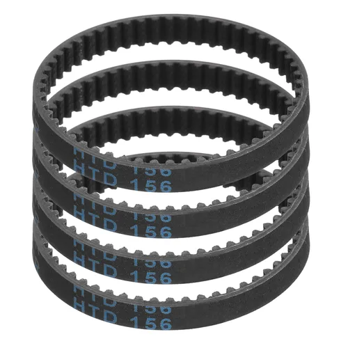 Miniatura 74 de uxcell 4pcs HTD-3M correa dentada de goma 60 dientes, 7.087 in de longitud de paso x 0.236 in de ancho x 0.094 in de altura, correa de distribución