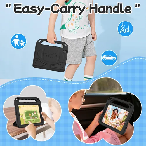 Miniatura 4 de BMOUO Funda para niños para iPad 9.7 2018/2017/iPad Air 2/1/Pro 9.7 - Protector de pantalla integrado con mango a prueba de golpes, funda