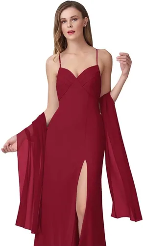 Miniatura 9 de Chales de gasa para mujer, bufandas para dama de honor, boda, noche, graduación, fiesta, ocasiones especiales, vestidos de 90 x 20 pulgadas