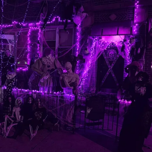 Miniatura 7 de Dazzle Bright - Guirnalda de luces de hadas de Halloween, 60 luces LED de 20 pies de alambre de cobre a batería y resistente al agua, decoraciones