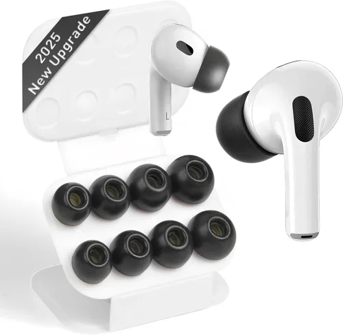Miniatura 21 de Almohadillas de repuesto de espuma viscoelástica para AirPods Pro 1 y 2 Gen, puntas de auriculares ultra suaves con cancelación de ruido, ajuste