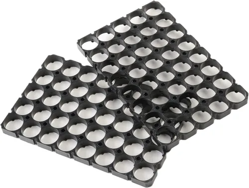 Miniatura 6 de Fielect 10 unids 6x8 Celda espaciador 18650 soporte de batería de litio para paquete de batería DIY 0.728 in diámetro del agujero