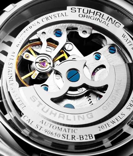 Miniatura 6 de Stuhrling Original Skeleton Watches for Men - Mens Automatic Watch Self Winding Mens Dress Watch - Mens Winchester 44 Elite Watch Mechanical Watch