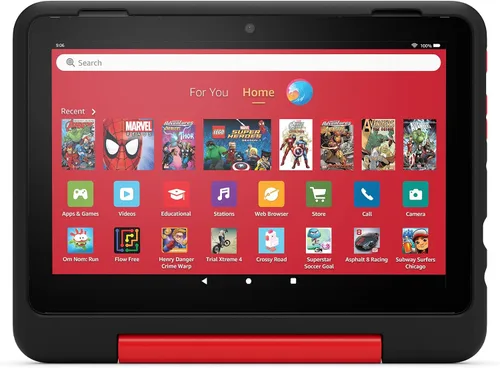Miniatura 7 de Funda infantil Amazon para tablet Fire HD 8 (solo compatible con tablets de 12ª generación). Jungle Cat