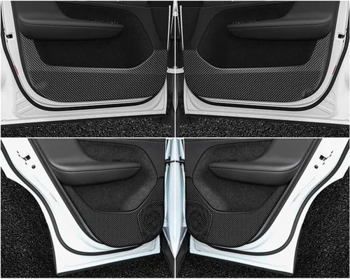 Miniatura 9 de Adhesivos para puerta de auto para Volvo XC40 2020-2023 Adhesivo anti-patadas, resistente a los arañazos, adhesivo antifricción (color marrón)