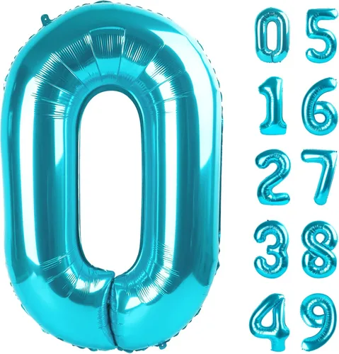 Miniatura 273 de Globo de cumpleaños número 4 dorado de 40 pulgadas, globos gigantes del número cuatro 14 24 34 40 44 2024, globos grandes de lámina de mylar para Oro
