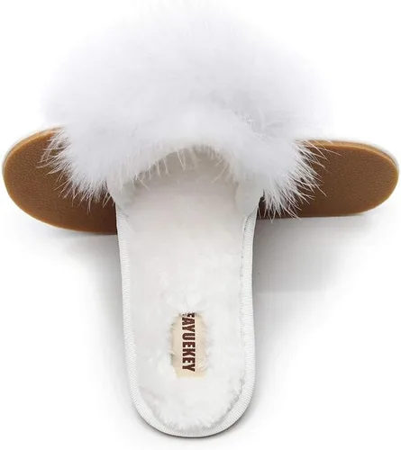 Miniatura 3 de Pantuflas peludas para mujer, pantuflas suaves y peludas para el hogar