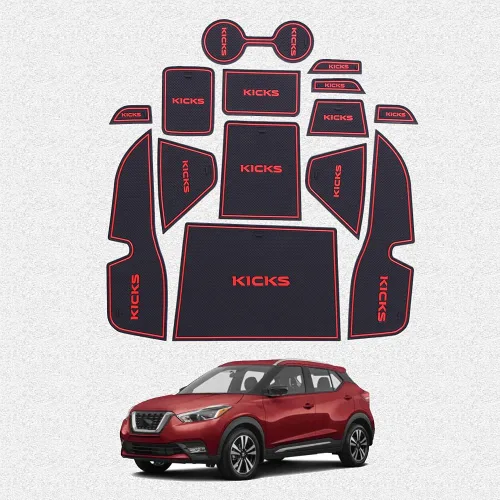 Miniatura 12 de Great-luck Accesorios para el interior del automóvil, tapete de almacenamiento para puerta, tapete para portavasos, tapete antideslizante a prueba