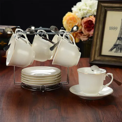 YY YEARCHY Soporte para Tazas de Café, Soporte para Tazas de Espresso Estante Secador de Tazas Soporte Escurridor de Tazas Árbol Metálico para Tazas