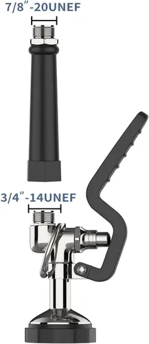 Miniatura 2 de Pulverizador de preenjuague para fregadero comercial, boquilla de pulverización de 1.42GPM con mango ergonómico, piezas de grifo para fregadero