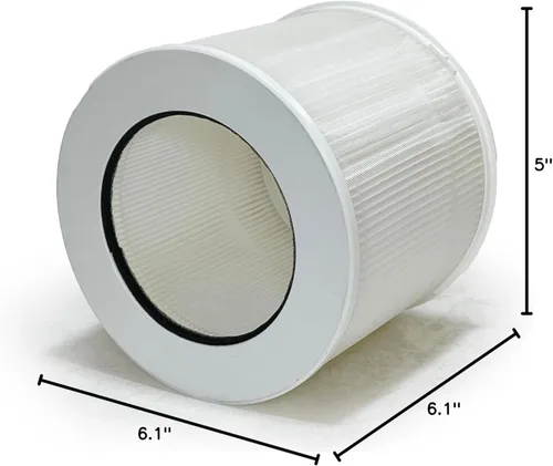 Miniatura 6 de Nispira 12020 Filtro de repuesto para purificador de aire Clorox 11020 11021 2 en 1 True HEPA 1 paquete
