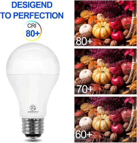 Miniatura 7 de E ENERGETIC LIGHTING Bombilla LED A21 de 3 vías superbrillante de 50/100/150 W, 800/1600/2200 lúmenes, 2700 K blanco suave, no regulable, base E26