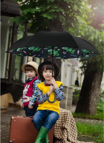 Miniatura 118 de MRTLLOA - Paraguas invertido de gran tamaño de 40/49/56 pulgadas - Sombrilla doble capa resistente al viento, con mango en forma de C y tamaño golf
