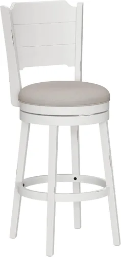 Miniatura 20 de Hillsdale Clarion - Taburete de Altura Giratoria de Madera para Barra, Negro
