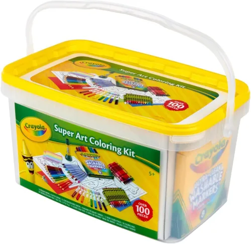Miniatura 5 de Crayola Super Art - Kit para colorear (+ de 100 unidades), los colores del cubo varían, exclusivo de Amazon, regalo para niños