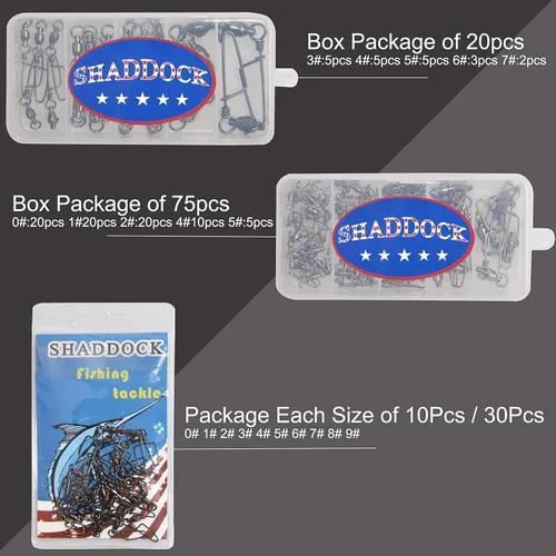 Miniatura 7 de Paquetes de 10, 30 rodamientos de bola alta resistencia para pesca con gancho Coastlock, Anillos de soldadura fuerte para pesca en agua salada
