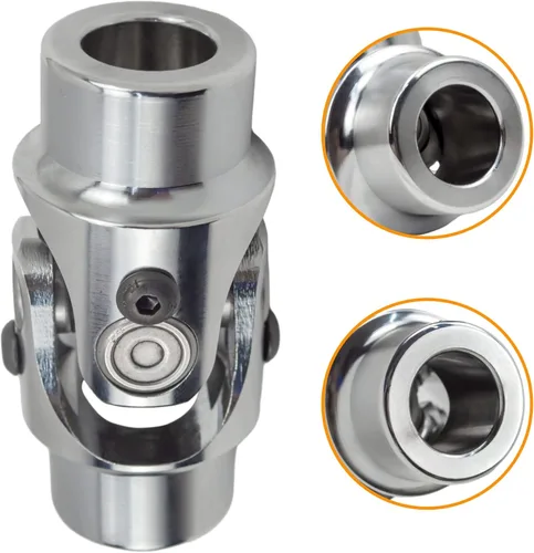 Miniatura 8 de 3/4" redondo x 3/4" redondo eje de dirección único junta universal U 3/4" redondo a 3/4" redondo negro eje de dirección acoplamiento universal 35°